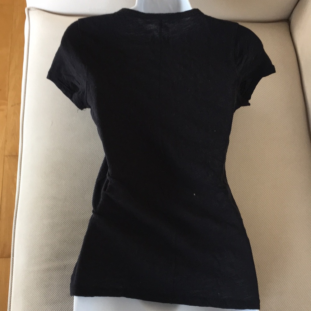 Maison Jules black v-neck t-shirt with pocket - Picture 7 of 7